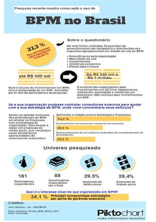 Infográfico Estudo sobre BPM no Brasil_2013