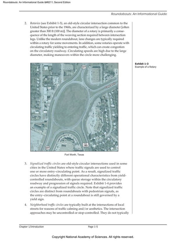 NCHRP Report 672 Roundabouts: An Informational Guide | PDF
