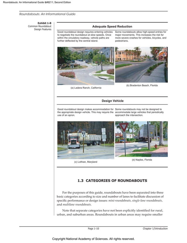 NCHRP Report 672 Roundabouts: An Informational Guide | PDF