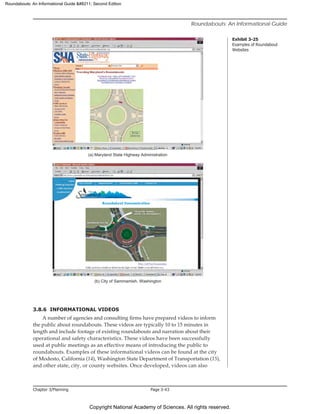 NCHRP Report 672 Roundabouts: An Informational Guide | PDF