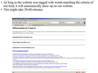 As long as the website was tagged with words matching the criteria of our feed, it will automatically show up on our website This might take 30-60 minutes 
