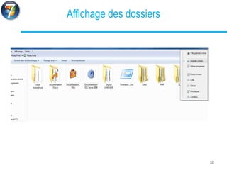 Affichage des dossiers
32
 