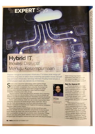 Hybrid IT, Inovasi Disruptif Menuju Kesempurnaan
