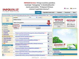 Infolex formos | PPT