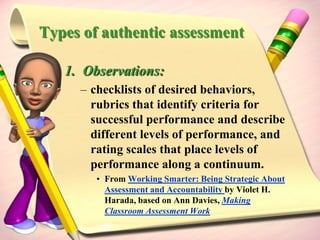 Develop resources and assessment tasks for classroom teachers