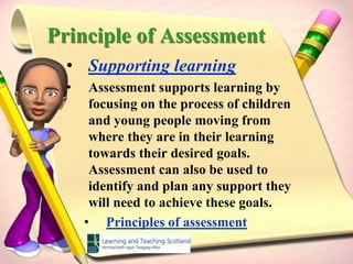 Principle of AssessmentSupporting learning