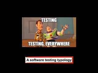 A software testing typology
 
