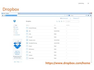 21/01/2014

20

Dropbox

https://www.dropbox.com/home

 