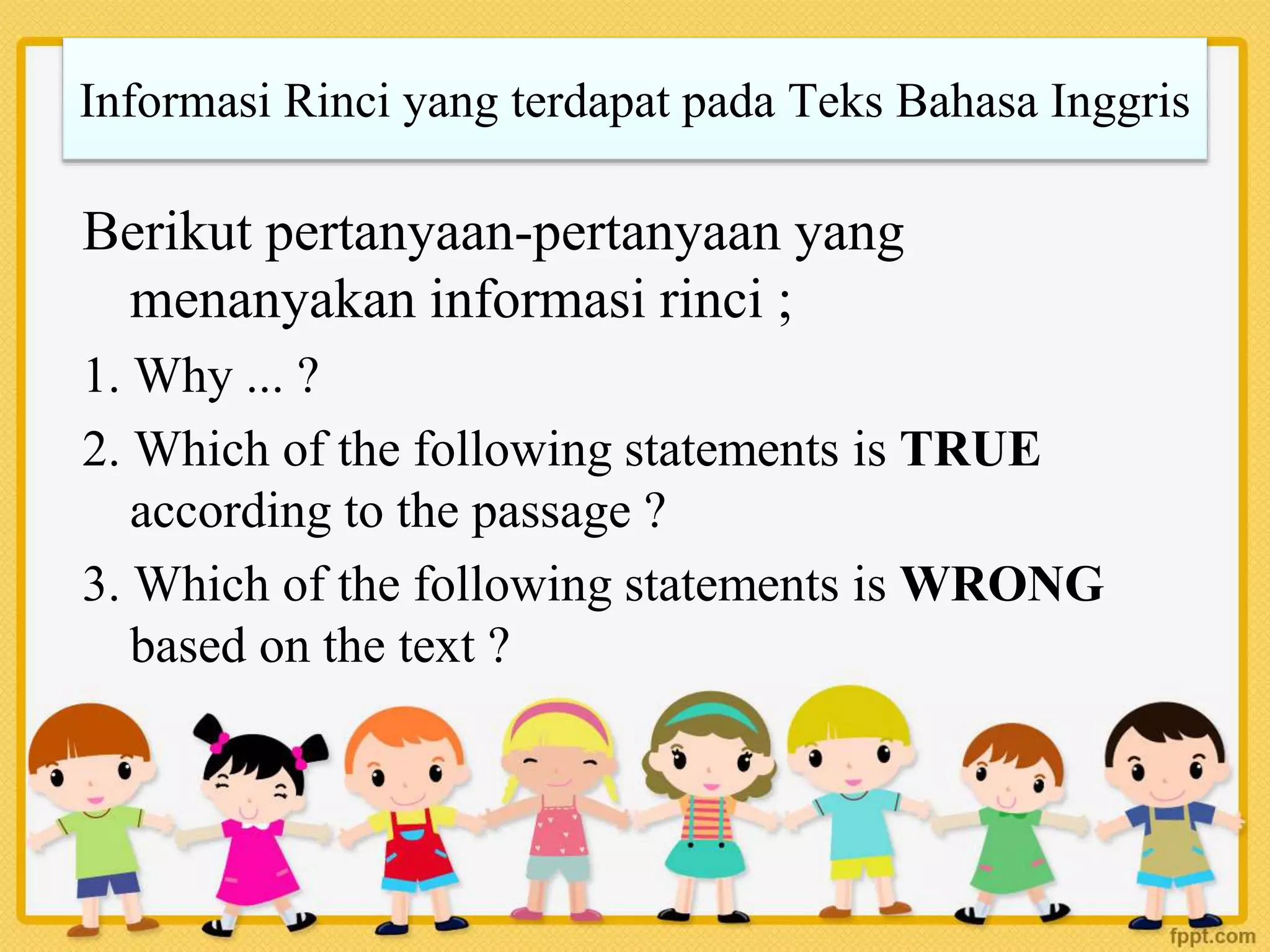 Informasi Rinci beserta Contoh Soal dan Pembahasan | PPTX