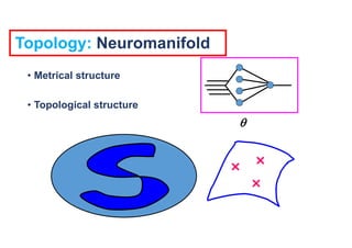 Topology: Neuromanifold
• Metrical structure
• Topological structure

 
