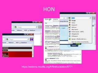 Flux RSS Revues médicales Messagerie  électronique Sites  internet Twitter Moteurs de recherche 