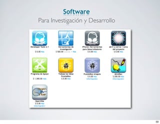 Software
Para Investigación y Desarrollo




                                  59
 