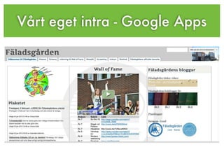 Vårt eget intra - Google Apps
 