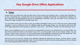 Google Forms is a useful tool to help you plan events, send a survey, give students a quiz, or collect other information i...