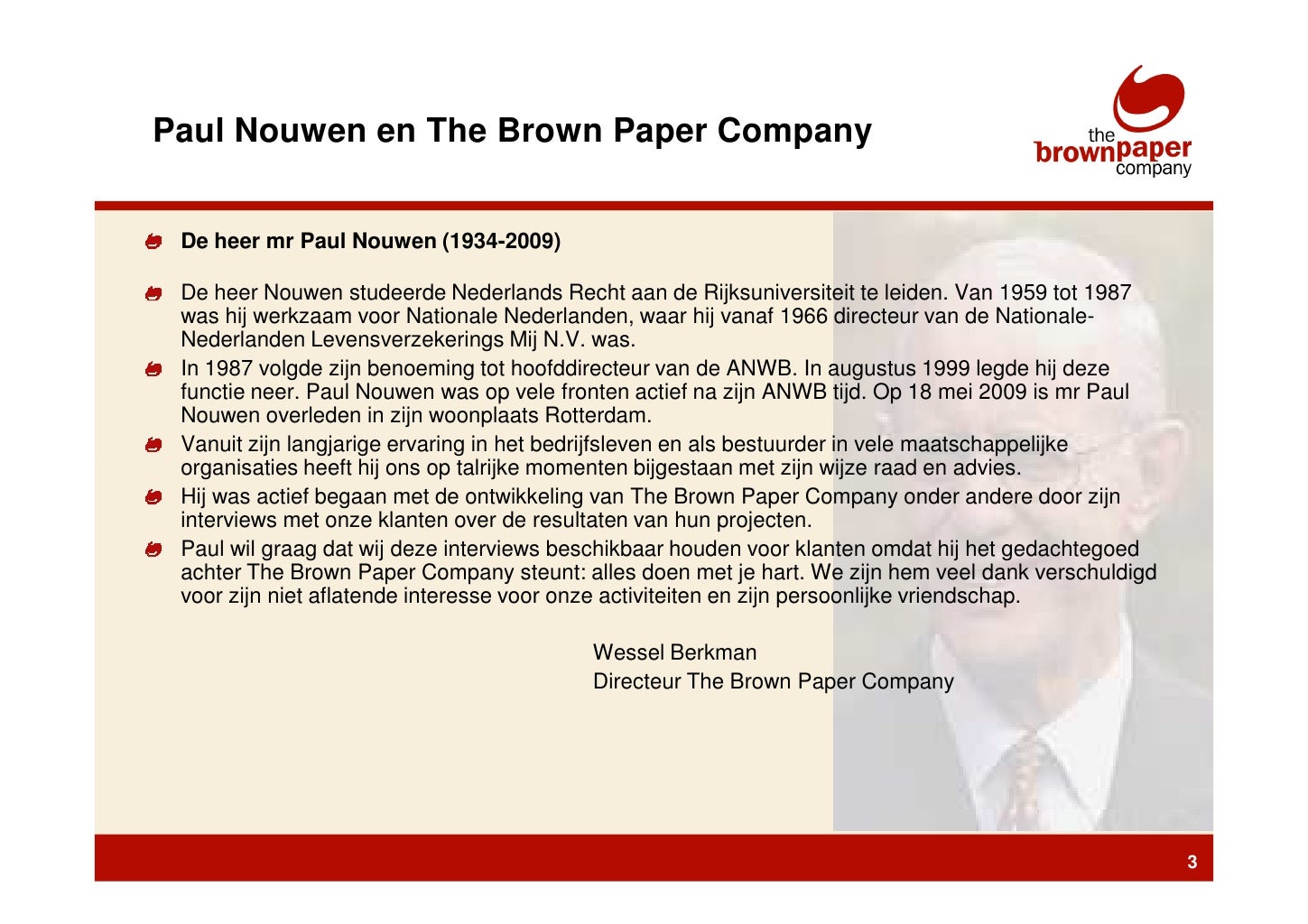 Info Over Brown Paper Company