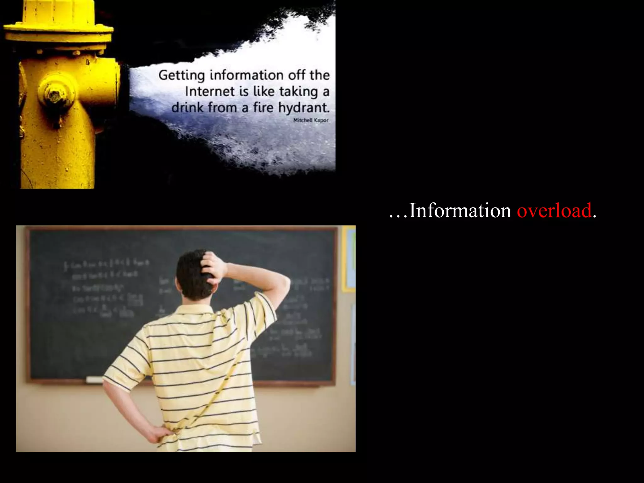 …Information overload.
 