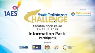 Information	
  Pack
Participants
 
