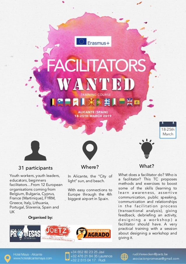 Infopack Facilitators Wanted - 