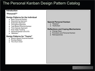 InfoPak3 Personal Kanban Design Patterns