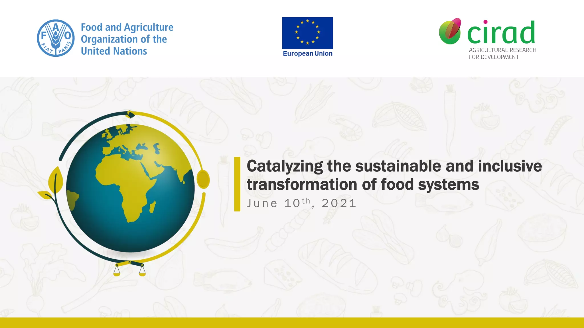 Catalysing the Sustainable and Inclusive Transformation of Food Systems ...