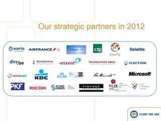 Our strategic partners in 2012
 