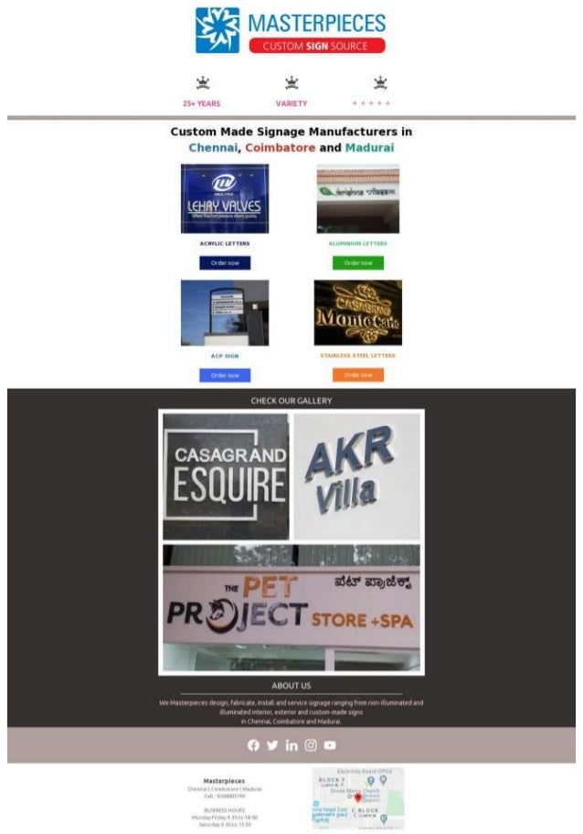 Sign and Name Board Manufacturers in Tamil Nadu