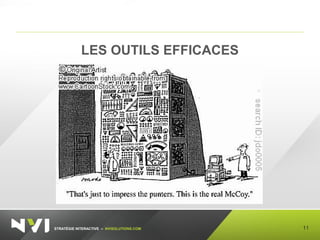 STRATÉGIE INTERACTIVE – NVISOLUTIONS.COM 11
LES OUTILS EFFICACES
 