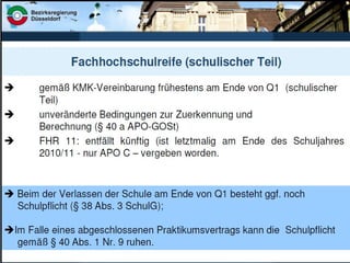 Fachhochschulreife schulischer Teil
 
