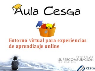 Entorno virtual para experiencias de aprendizaje online 