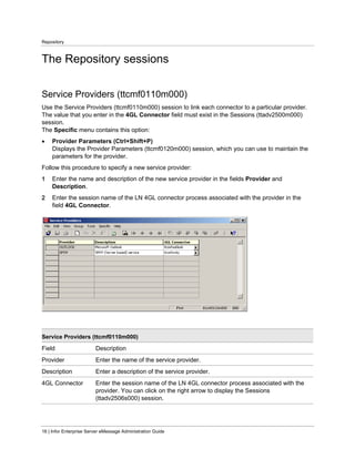 Infor enterprise server e message administration guide | PDF