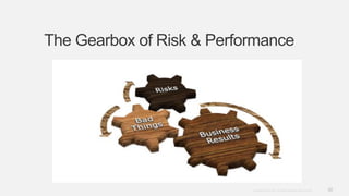 30Copyright © 2012. Infor. All Rights Reserved. www.infor.com
The Gearbox of Risk & Performance
 