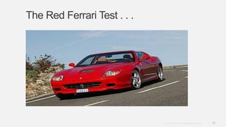 42Copyright © 2012. Infor. All Rights Reserved. www.infor.com
The Red Ferrari Test . . .
 