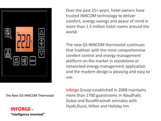 Inforge technical services llc Hotel Room Automation and ELV Systems | PPTX