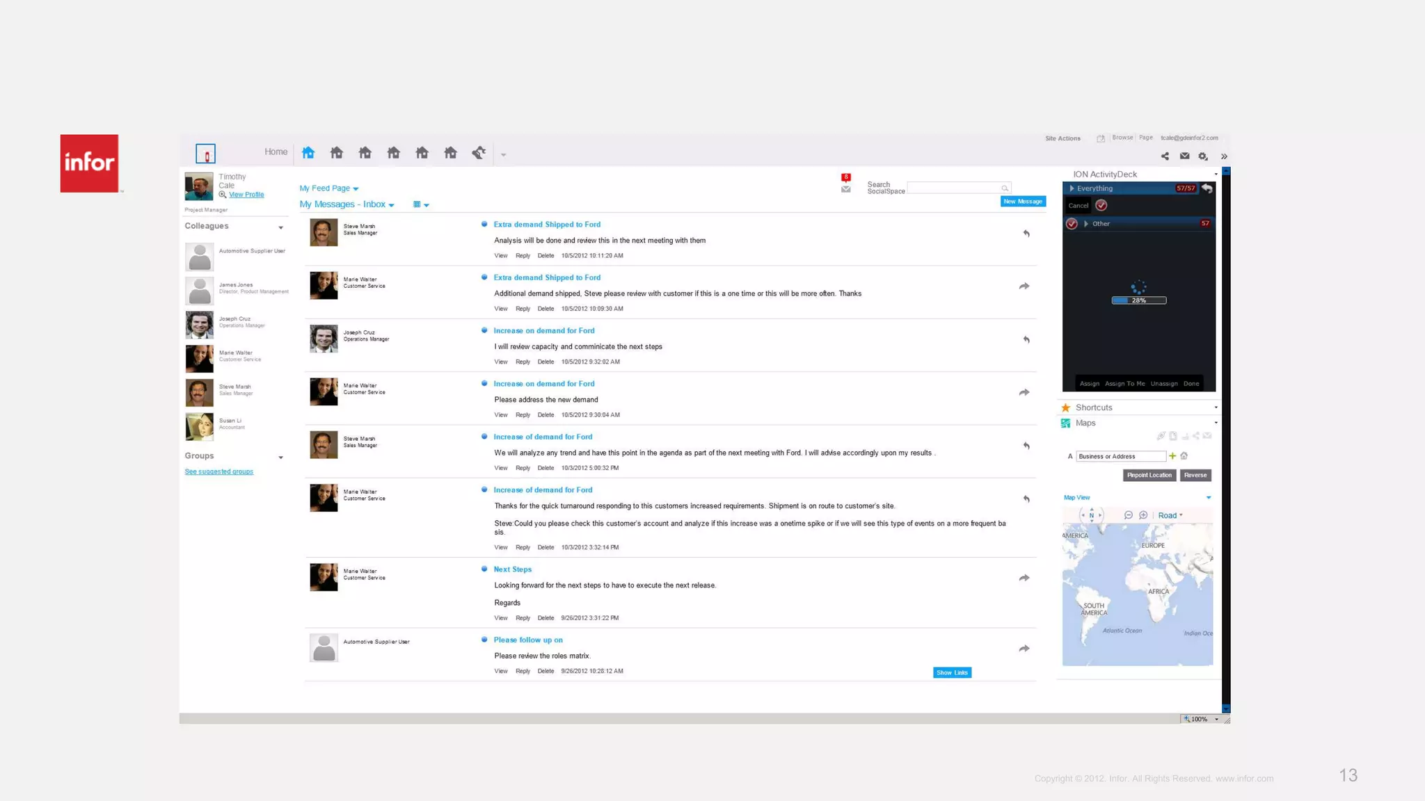 Copyright © 2012. Infor. All Rights Reserved. www.infor.com   13
 