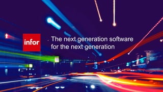 All The Infor Infor ION Executive Presentation Overvide Demo | PDF