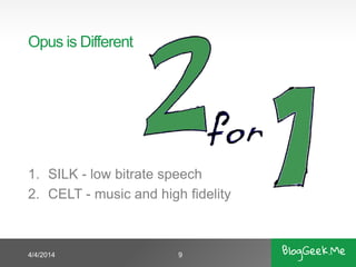 WebRTC Audio Codec: Opus and processing requirements | PDF