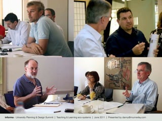 informa - University Planning & Design Summit | Teaching & Learning eco-systems | June 2011 | Presented by danny@munnerley.com
 