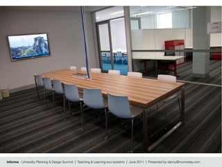 informa - University Planning & Design Summit | Teaching & Learning eco-systems | June 2011 | Presented by danny@munnerley.com
 