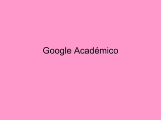 Google Académico 
