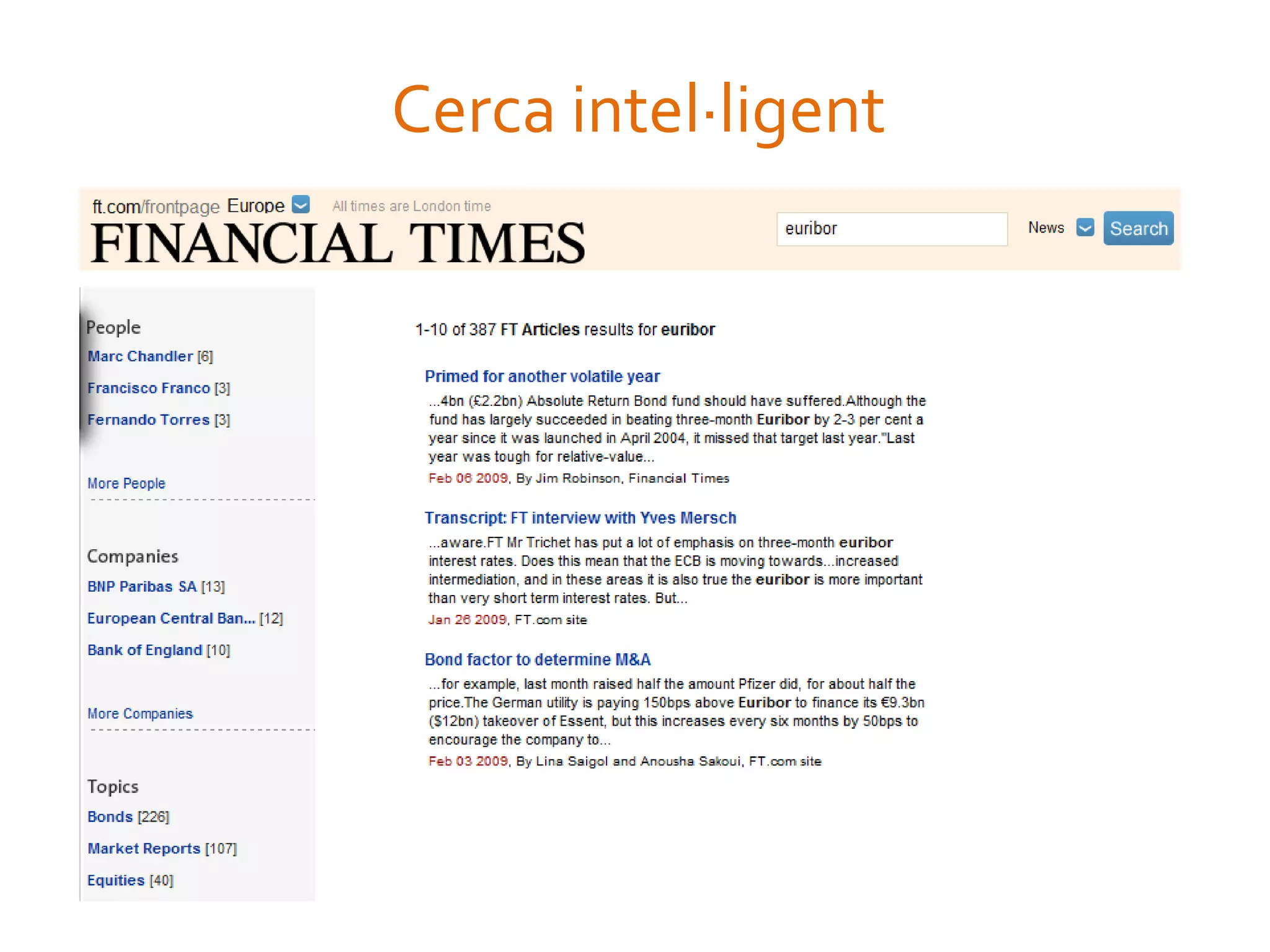 Informacio al llarg del temps