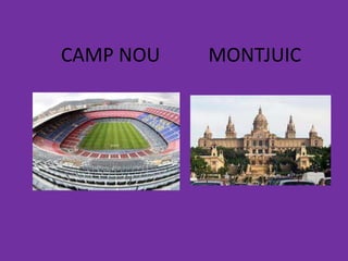 CAMP NOU   MONTJUIC
 