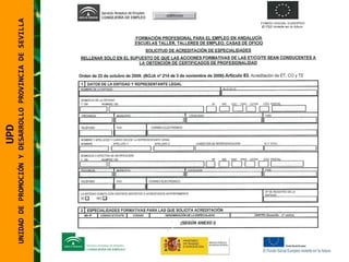 UNIDAD DE PROMOCIÓN Y DESARROLLO PROVINCIA DE SEVILLA UPD  UNIDAD DE PROMOCIÓN Y DESARROLLO PROVINCIA DE SEVILLA 