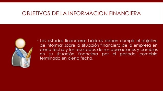 Necesidades de Información Financiera
