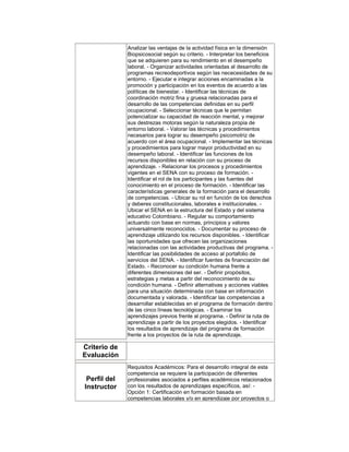 Información general programa