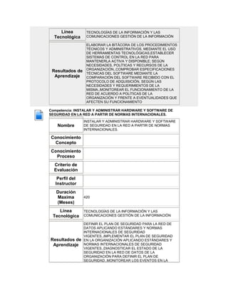 Información general programa