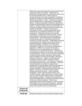 Información general programa