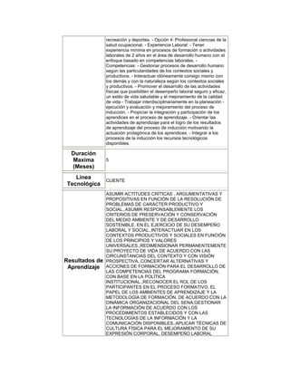 Información general programa