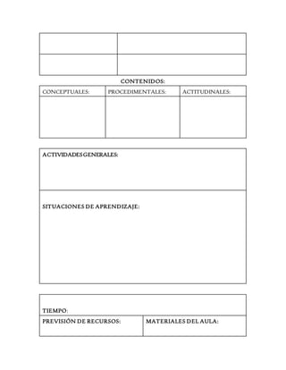 formatos planeacion y diario de trabajo preescolar | DOCX