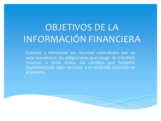 Información financiera