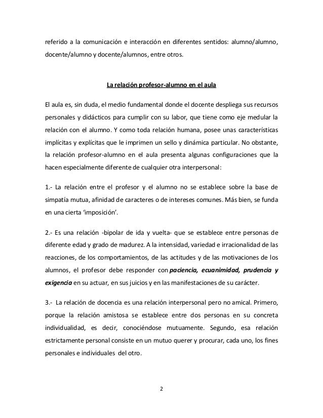 Relacion Maestro Alumno - 